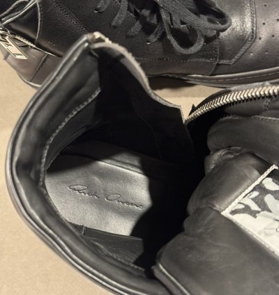 Rick Owens Geobasket Blistered Leather