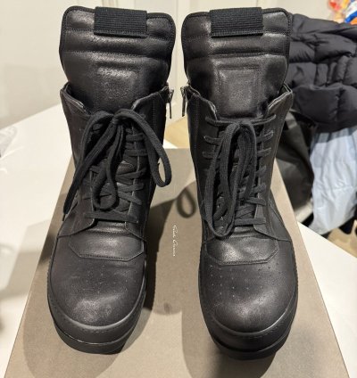 Rick Owens Geobasket Blistered Leather