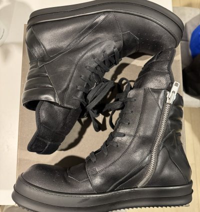 Rick Owens Geobasket Blistered Leather