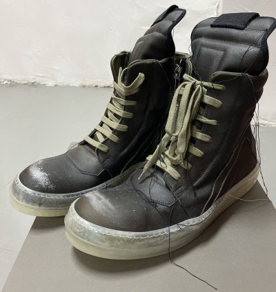 Rick Owens Geobasket High Top Sneakers SS19 - Blujay