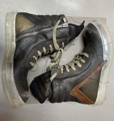 Rick Owens Geobasket High Top Sneakers SS19 - Blujay