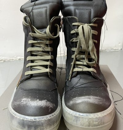 Rick Owens Geobasket High Top Sneakers SS19 - Blujay