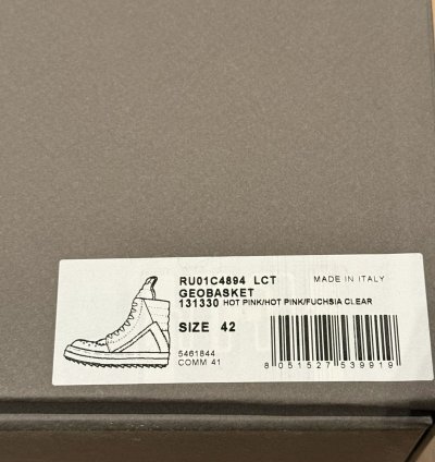 Rick Owens Geobasket Hot Pink