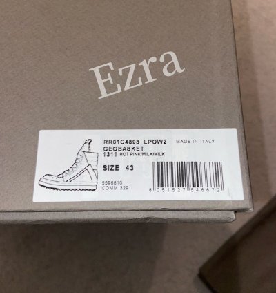 Rick Owens Geobasket Hot Pink Size 43