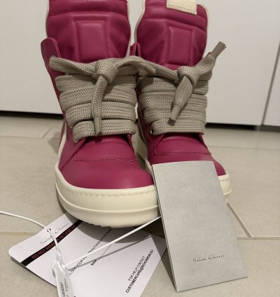 Rick Owens Geobasket in Hot Pink Milk size 41