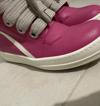 Rick Owens Geobasket in Hot Pink Milk size 41