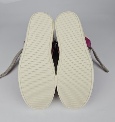 Rick Owens Geobasket Jumbo Laces Hot Pink Sneakers New 42