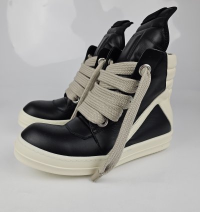 Rick Owens Geobasket Jumbo Laces Sneakers New 40