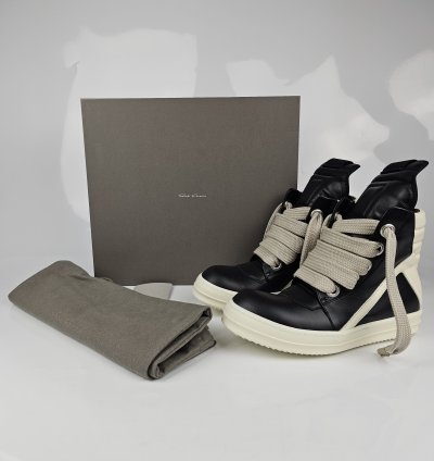 Rick Owens Geobasket Jumbo Laces Sneakers New 40