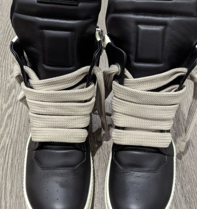 Rick Owens Geobasket Jumbo Laces Sneakers New 46