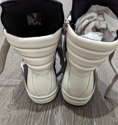 Rick Owens Geobasket Jumbo Laces Sneakers New 46