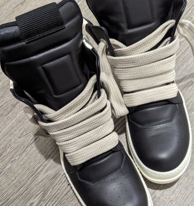 Rick Owens Geobasket Jumbo Laces Sneakers New 46