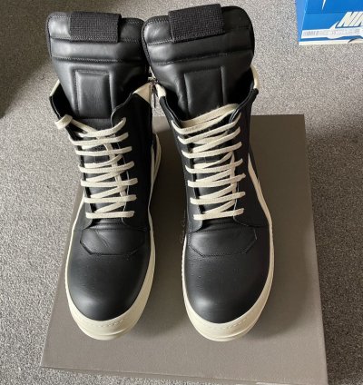 Rick Owens Geobasket LPO black milk UK10 EU44 US11 Brand New