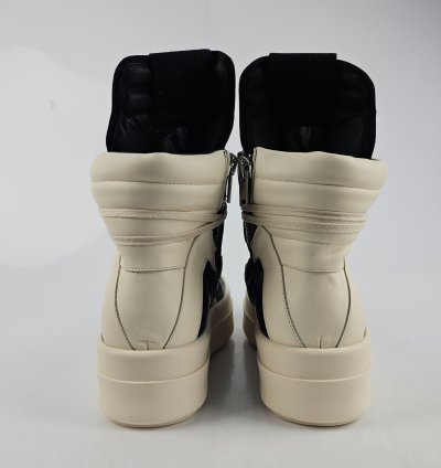 Rick Owens Geobasket Mega Bumper Black Milk Sneakers New