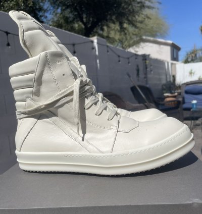 RICK OWENS GEOBASKET MILK