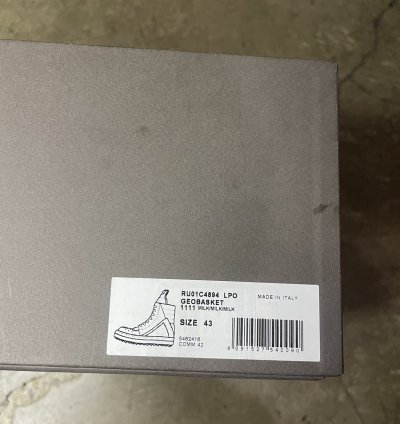 RICK OWENS GEOBASKET MILK