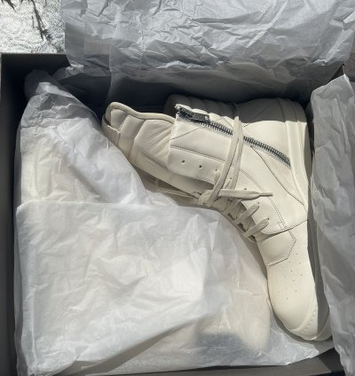RICK OWENS GEOBASKET MILK