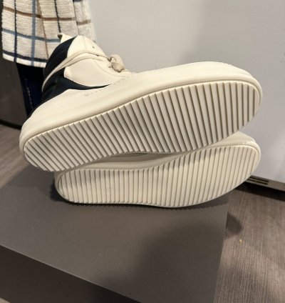 Rick owens geobasket milk black size 43 5
