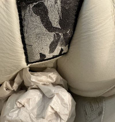 Rick owens geobasket milk black size 44