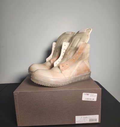 Rick Owens Geobasket Rare Transparent Cow Leather SS23