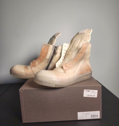 Rick Owens Geobasket Rare Transparent Cow Leather SS23