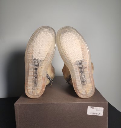 Rick Owens Geobasket Rare Transparent Cow Leather SS23