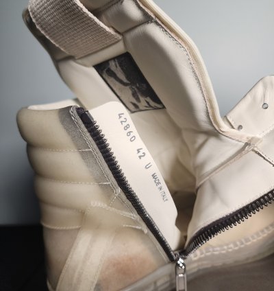 Rick Owens Geobasket Rare Transparent Cow Leather SS23