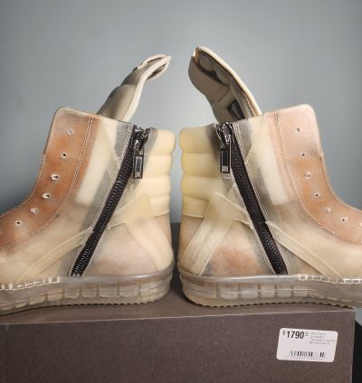 Rick Owens Geobasket Rare Transparent Cow Leather SS23