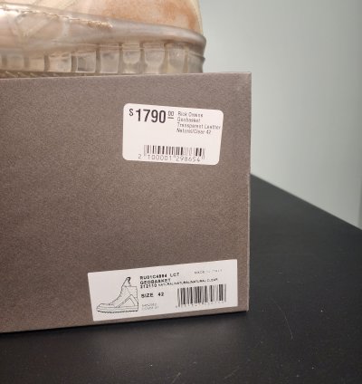 Rick Owens Geobasket Rare Transparent Cow Leather SS23