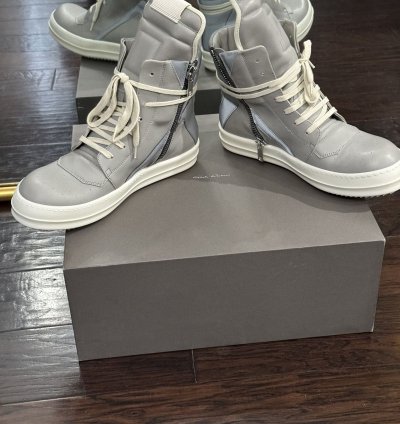 Rick Owens Geobasket Reflective Pearl