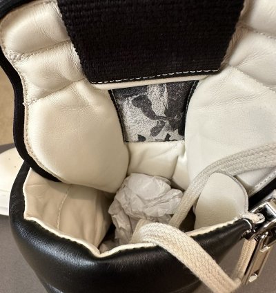 Rick owens geobasket reverse white black