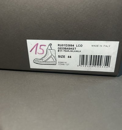 Rick Owens geobasket shoes RU01D3894 LCO