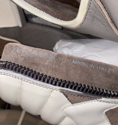 Rick Owens Geobasket Sneaker Suede Leather Dust Milk