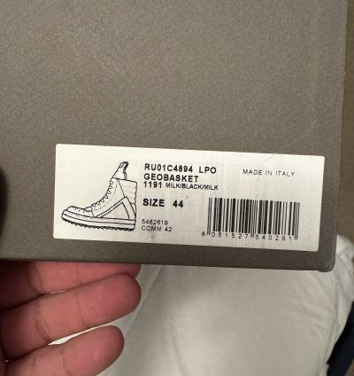 Rick Owens Geobasket Sneakers
