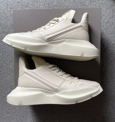 Rick Owens Geth Runner LPO Milk US 9 5 EU 42 5 NEW