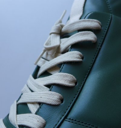 Rick Owens Geth Runner Sneakers - Teal Calf Leather