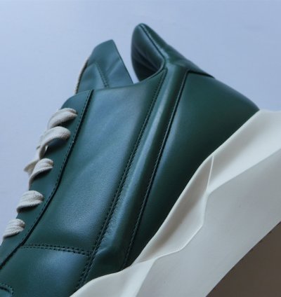 Rick Owens Geth Runner Sneakers - Teal Calf Leather