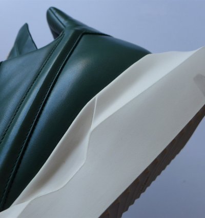 Rick Owens Geth Runner Sneakers - Teal Calf Leather