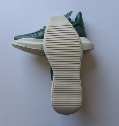 Rick Owens Geth Runner Sneakers - Teal Calf Leather