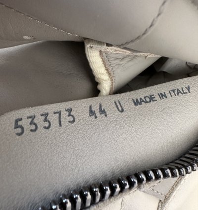 Rick Owens Grey White Geobasket Sneakers
