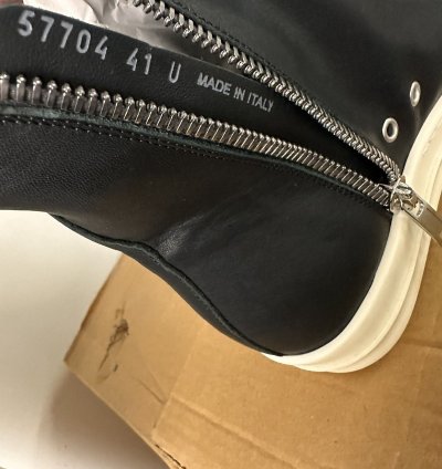 Rick Owens high top sneaks Ramones size 41