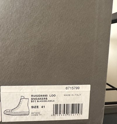 Rick Owens high top sneaks Ramones size 41