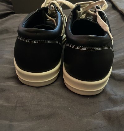 Rick Owens Hollywood black milk Vintage panelled sneakers