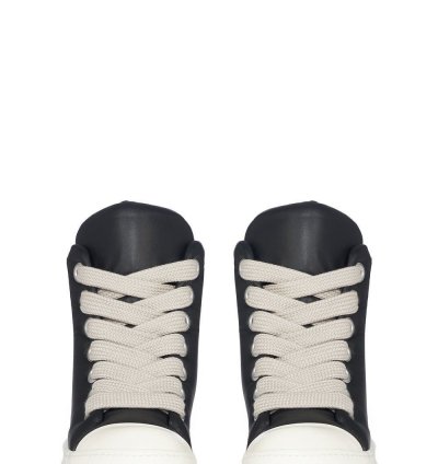 RICK OWENS Hollywood Jumbolace 1250 Black Milk Sneakers New