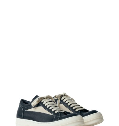 Rick Owens Hollywood Vintage Black Milk Calf Sneakers New