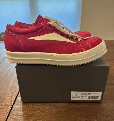 Rick Owens Hot Pink Milk Vintage Sneaks New in Box NIB DS
