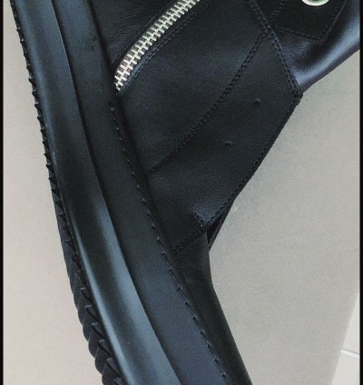 RICK OWENS ISLAND DUNK SNEAKERS SS15 BLACK BLACK BB EU46 NEW