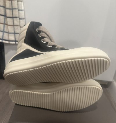 Rick Owens jumbo lace geobaskets black milk size 42