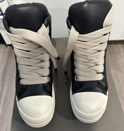 Rick Owens Jumbo Lace Padded Ramones High Size 41