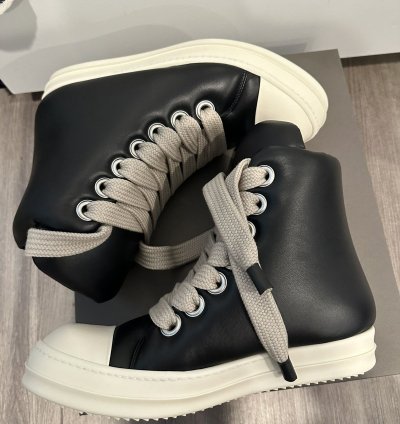Rick Owens Jumbo Lace Padded Ramones High Size 41